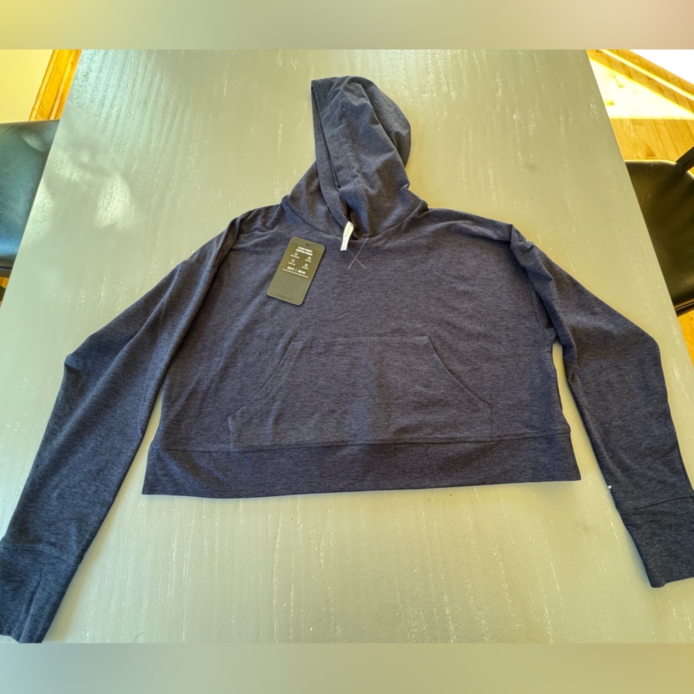 Fabletics Dark Blue Women’s Cropped Hoodie